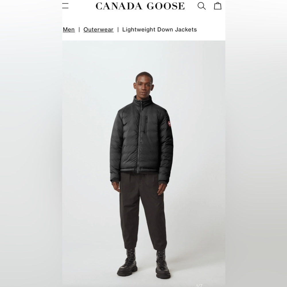 Canada Goose- Men’s Medium Lodge Down Jacket- Slate Color